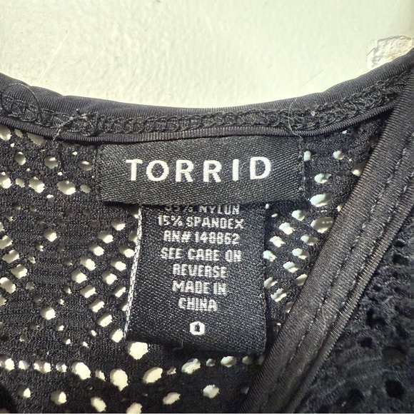 Torrid Black Crochet Coverup - Picture 4 of 8